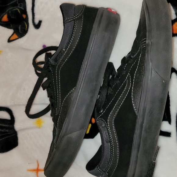 Men's Black Vans Skate Shoes Size 6.5 - Picture 4 of 8